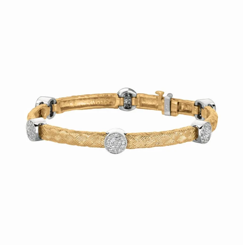 DIAMOND ROUND BRACELET 14K GOLD (0.86 CTW)