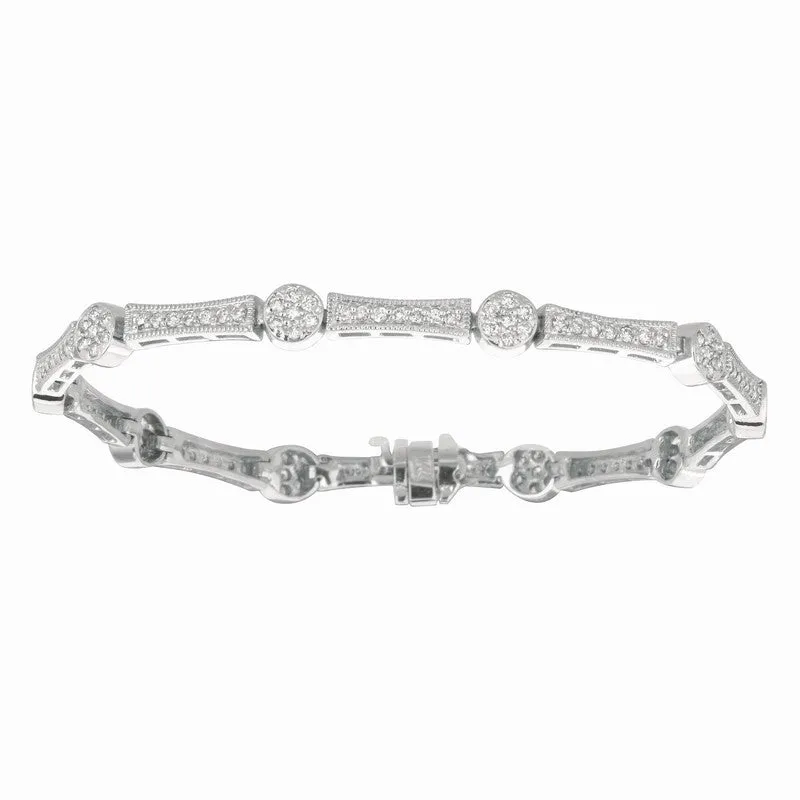 DIAMOND ROUND BRACELET 14K GOLD (1.33 CTW)