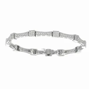 DIAMOND SQUARE BRACELET 14K GOLD (1.51 CTW)