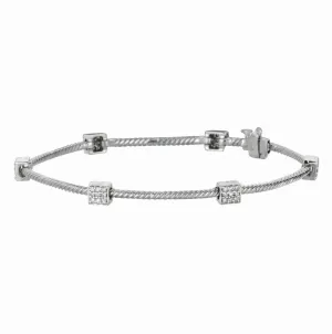 DIAMOND SQURE BRACELET 14K GOLD (0.52 CTW)