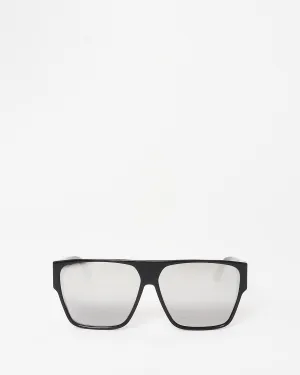 Dior Black Oversized Mirror Hit 8070T Gradient Lens Sunglasses