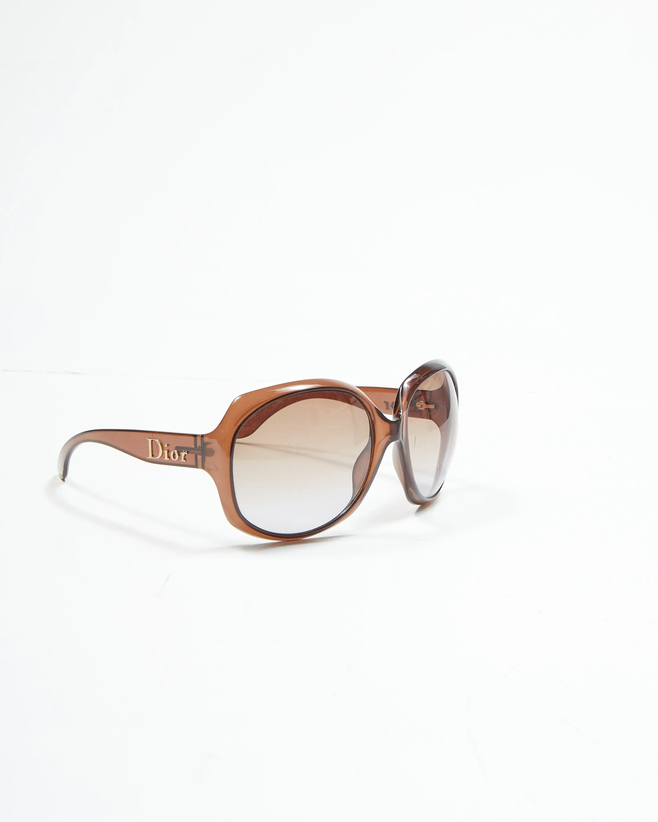 Dior Brown Glossy 1KDCQR Oversize Sunglasses
