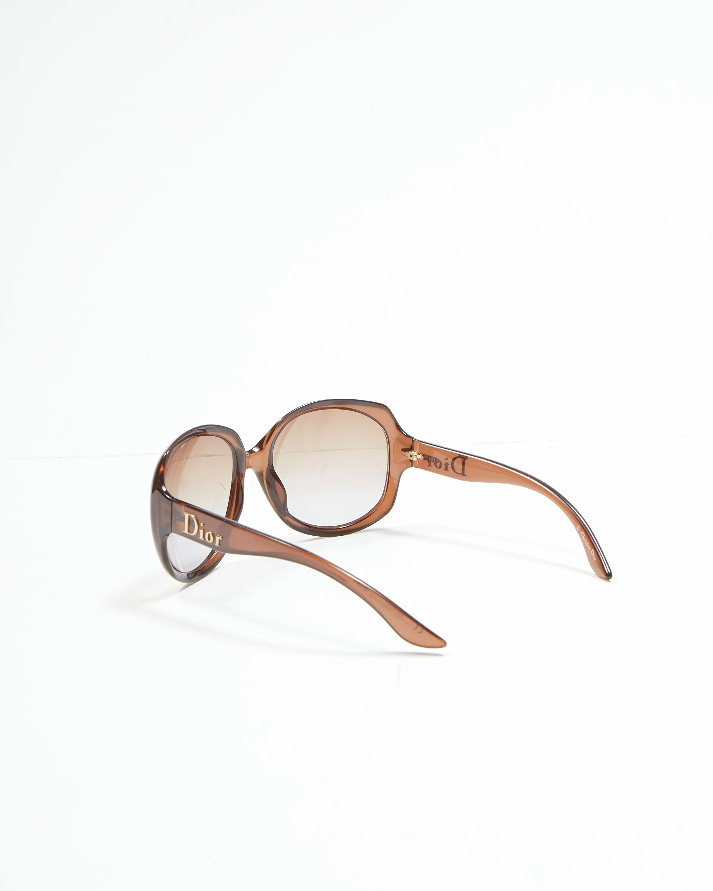 Dior Brown Glossy 1KDCQR Oversize Sunglasses