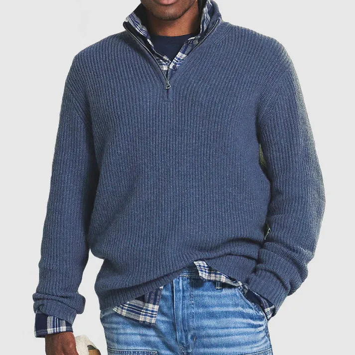 Dirk Cashmere Zip-Up Sweater