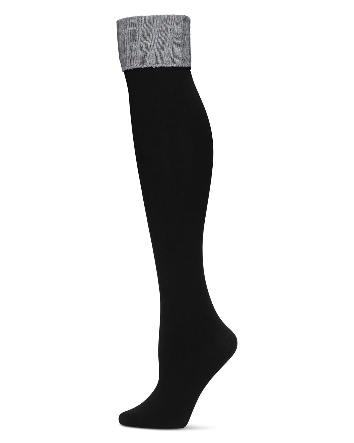 Donegal Cuffed Fleece Knee High Socks