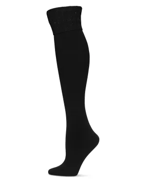 Donegal Cuffed Fleece Knee High Socks