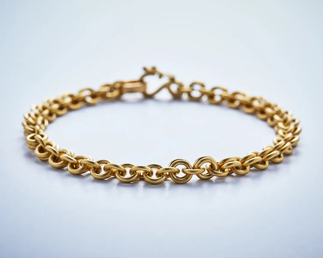 Dyan "Pre Raphaelite" Bracelet in 20K Peach Gold