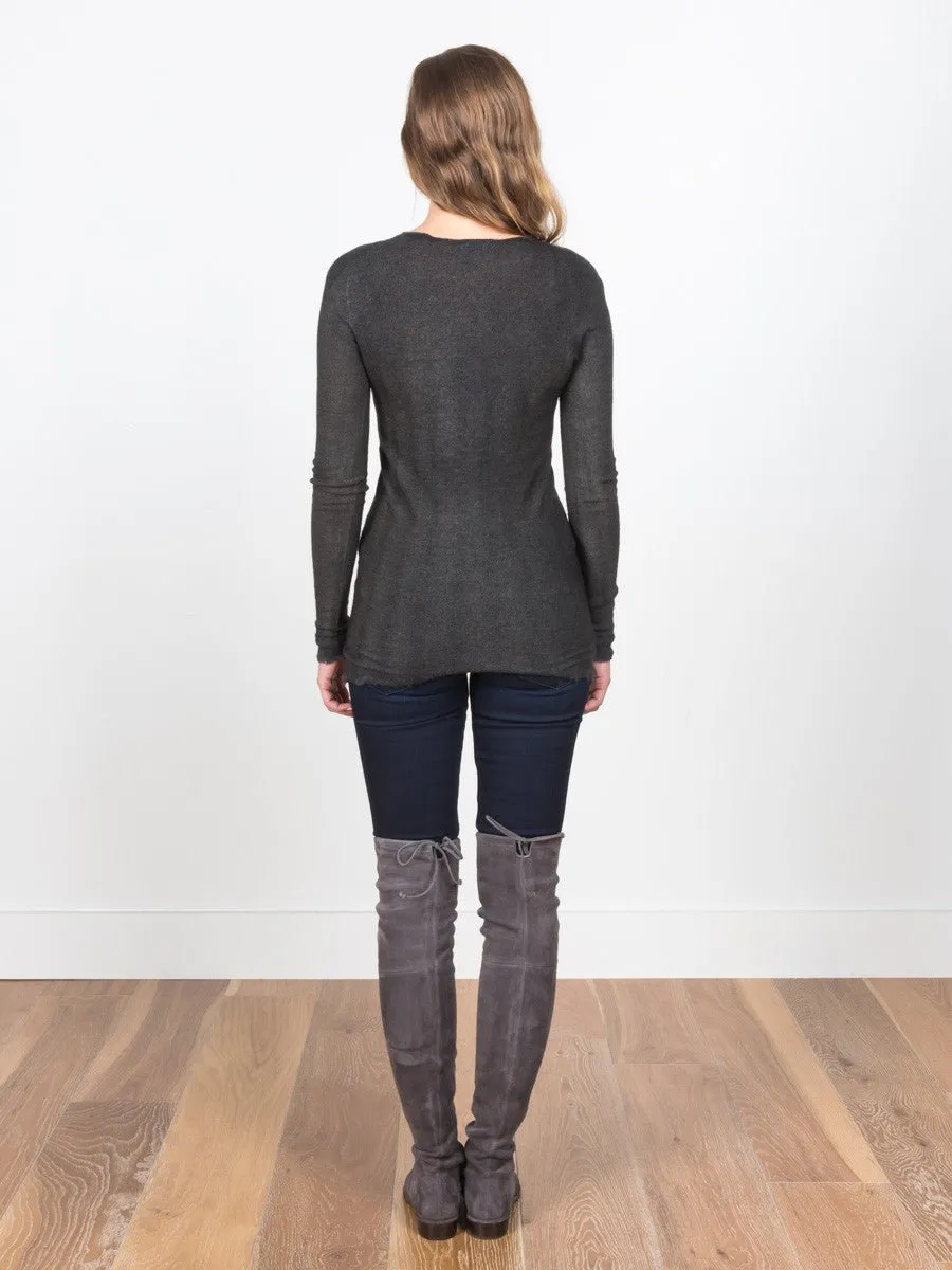 dyed pullover - musk