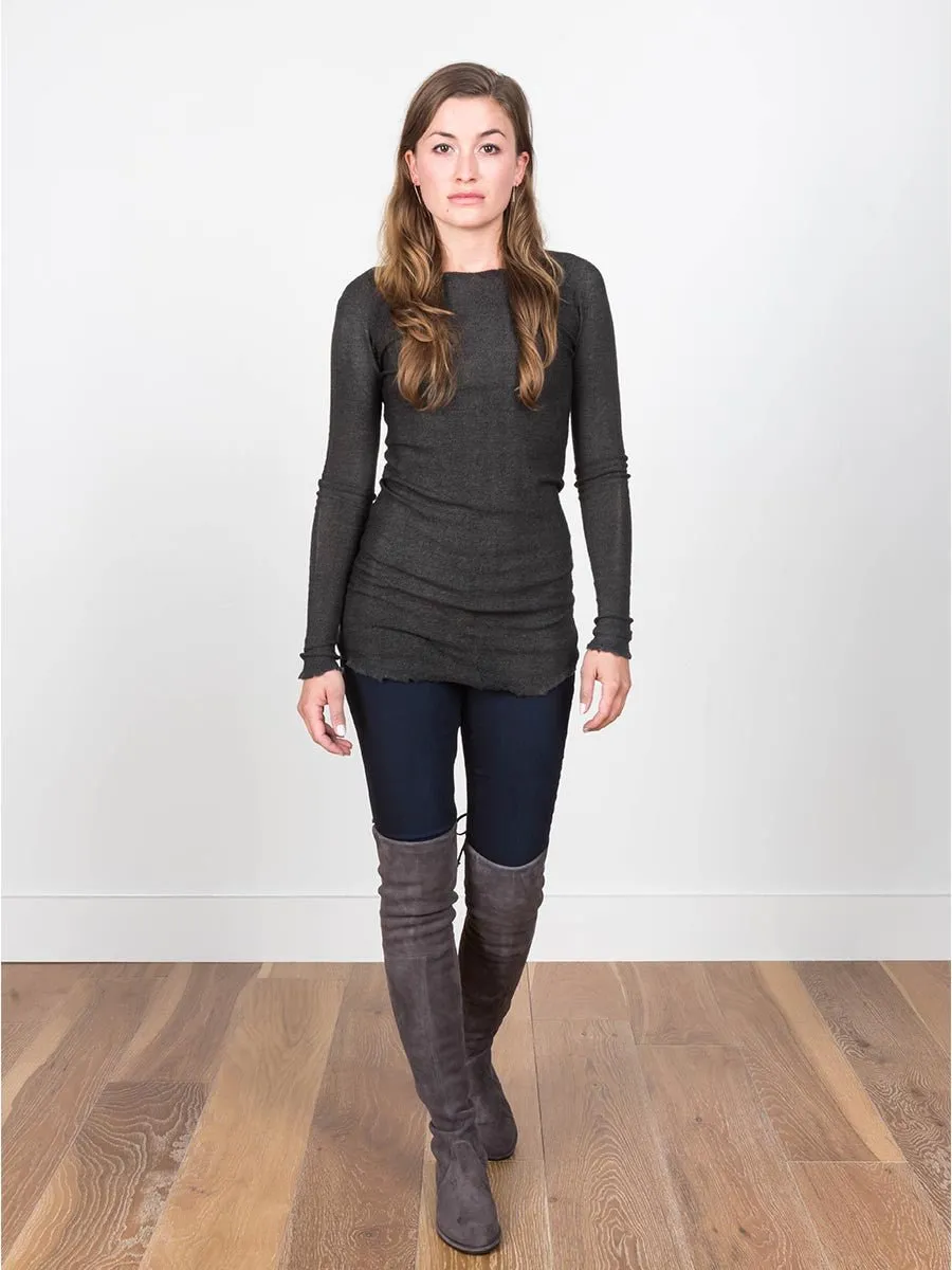dyed pullover - musk