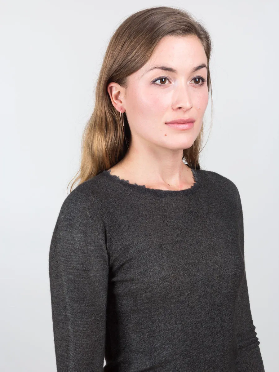 dyed pullover - musk