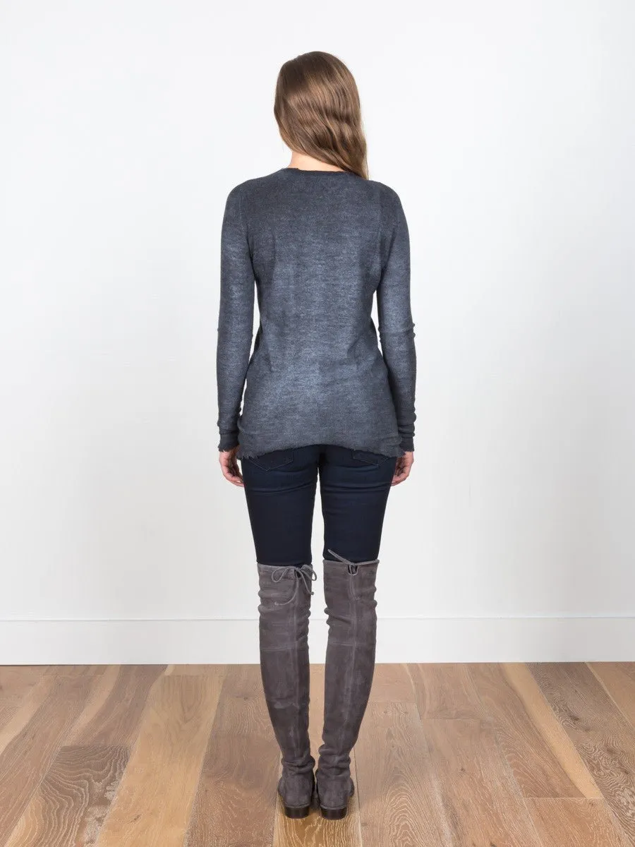 dyed pullover - stone