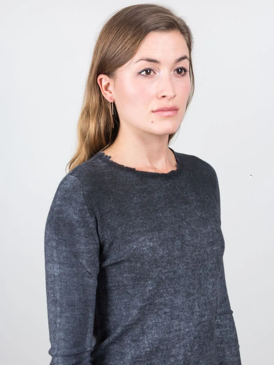 dyed pullover - stone