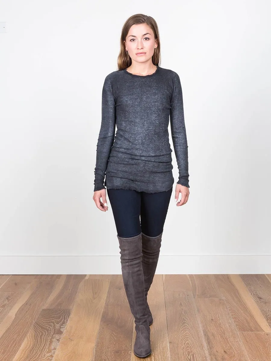 dyed pullover - stone