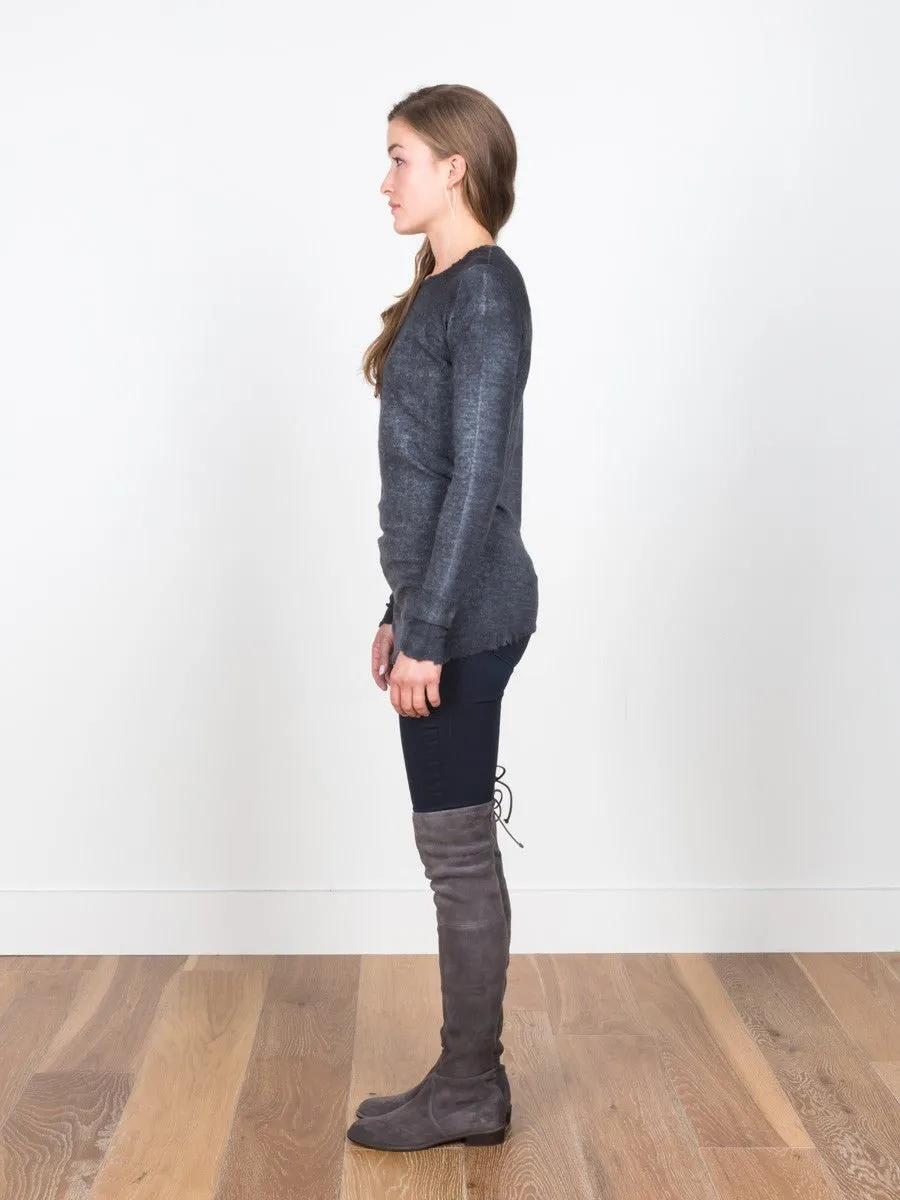 dyed pullover - stone