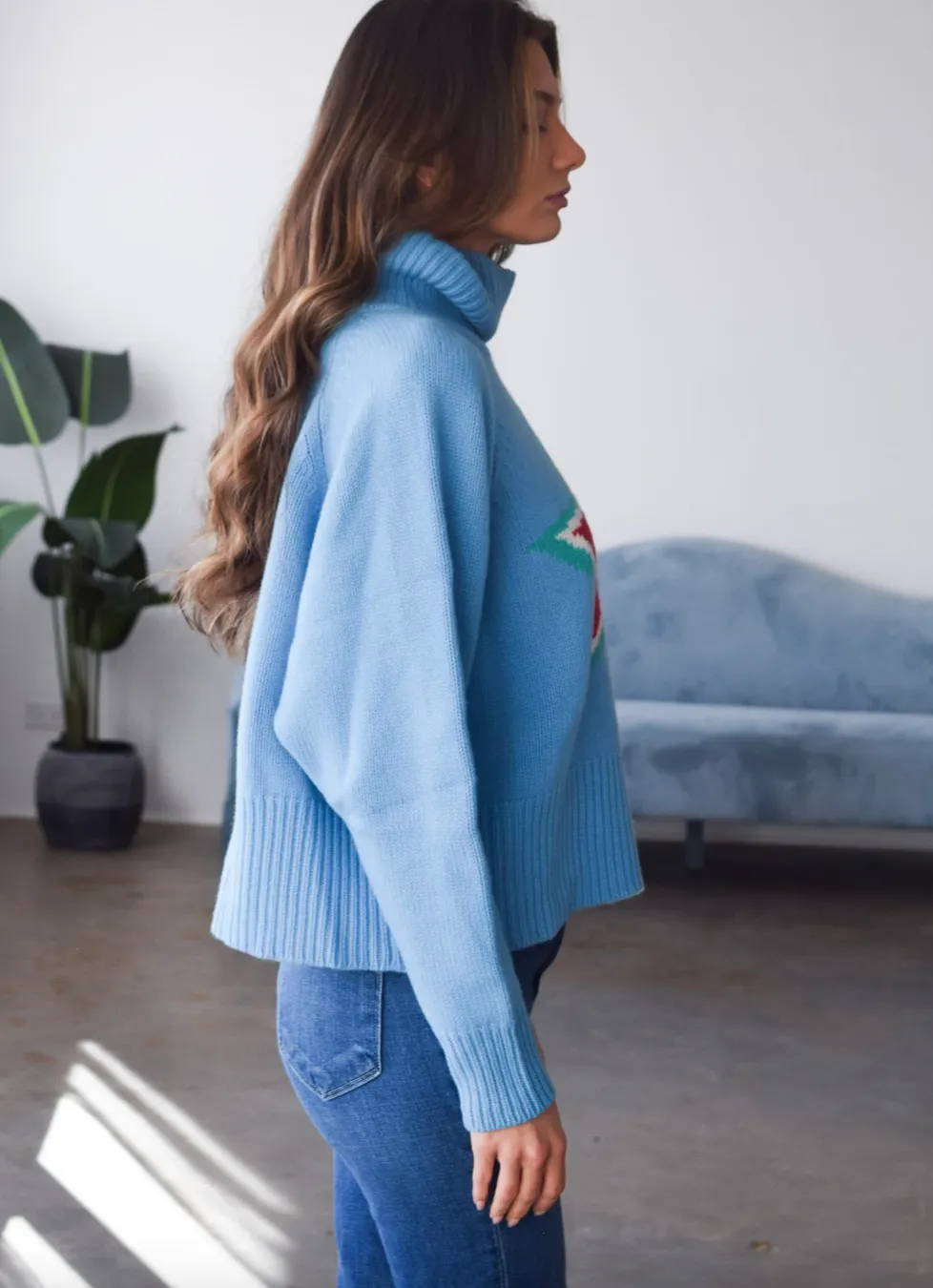 ECHO STAR TURTLENECK IN OCEAN