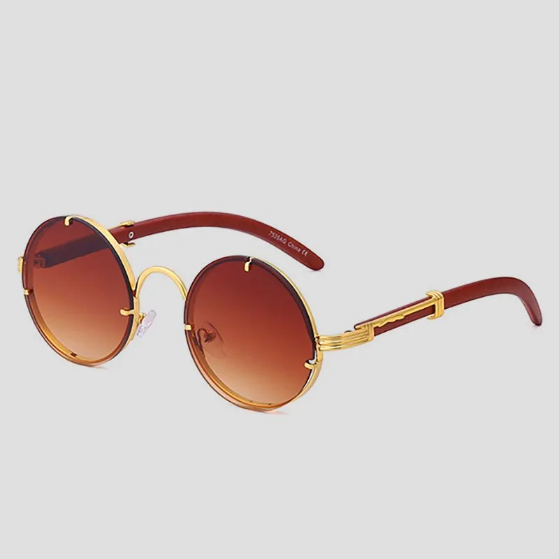 Eclipse Retro Round Sunglasses
