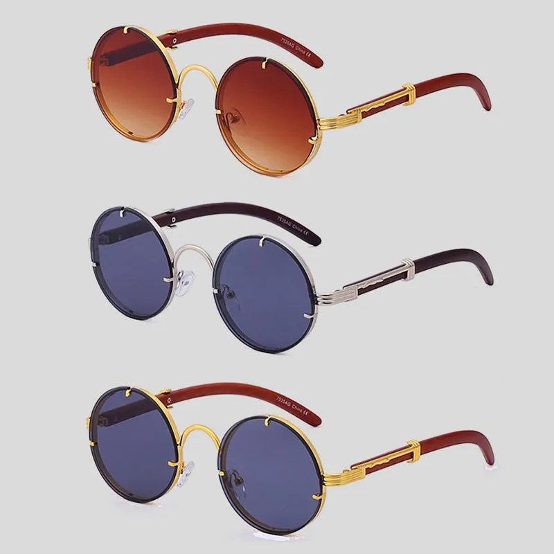 Eclipse Retro Round Sunglasses