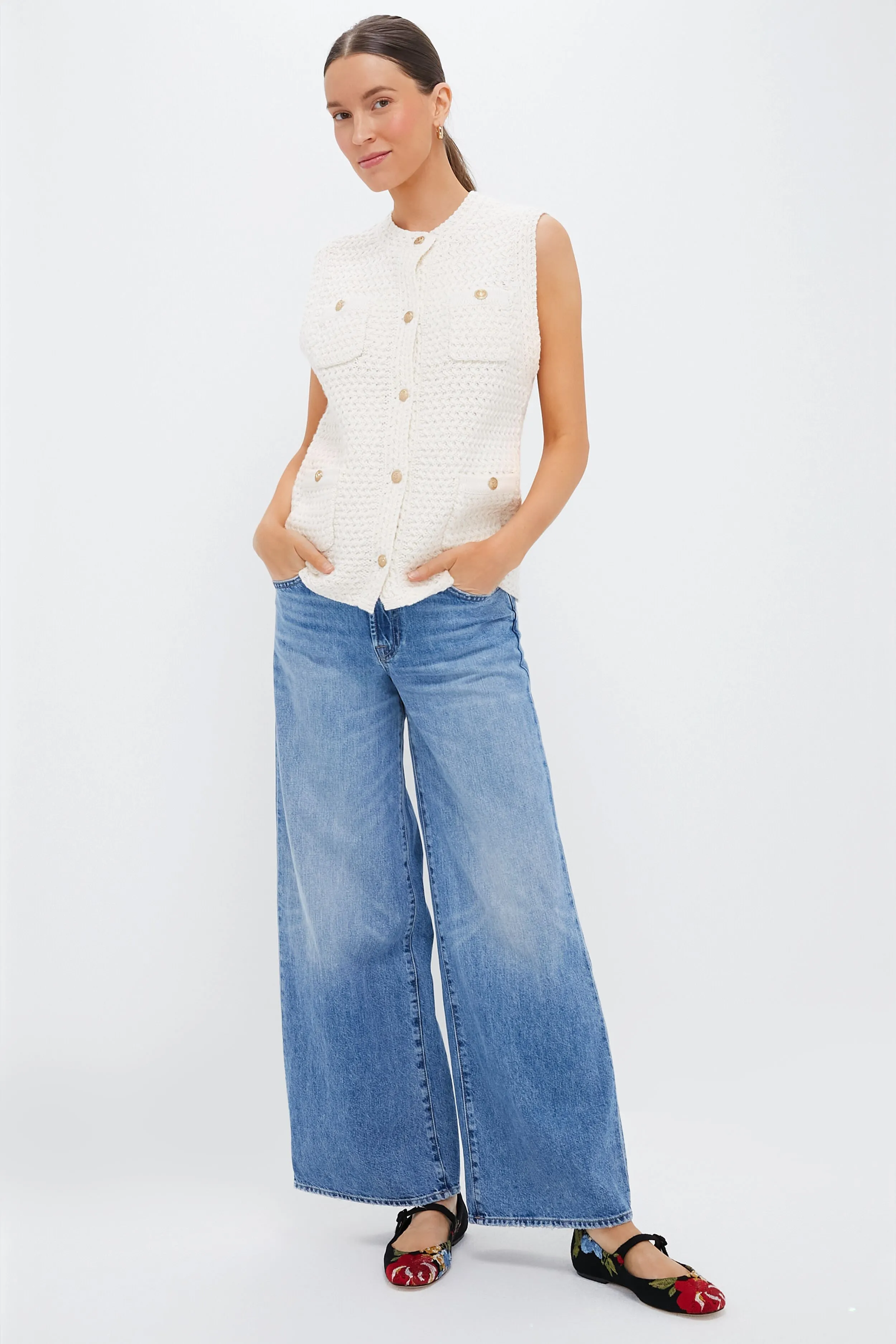 Ecru Elisabeth Sweater Vest