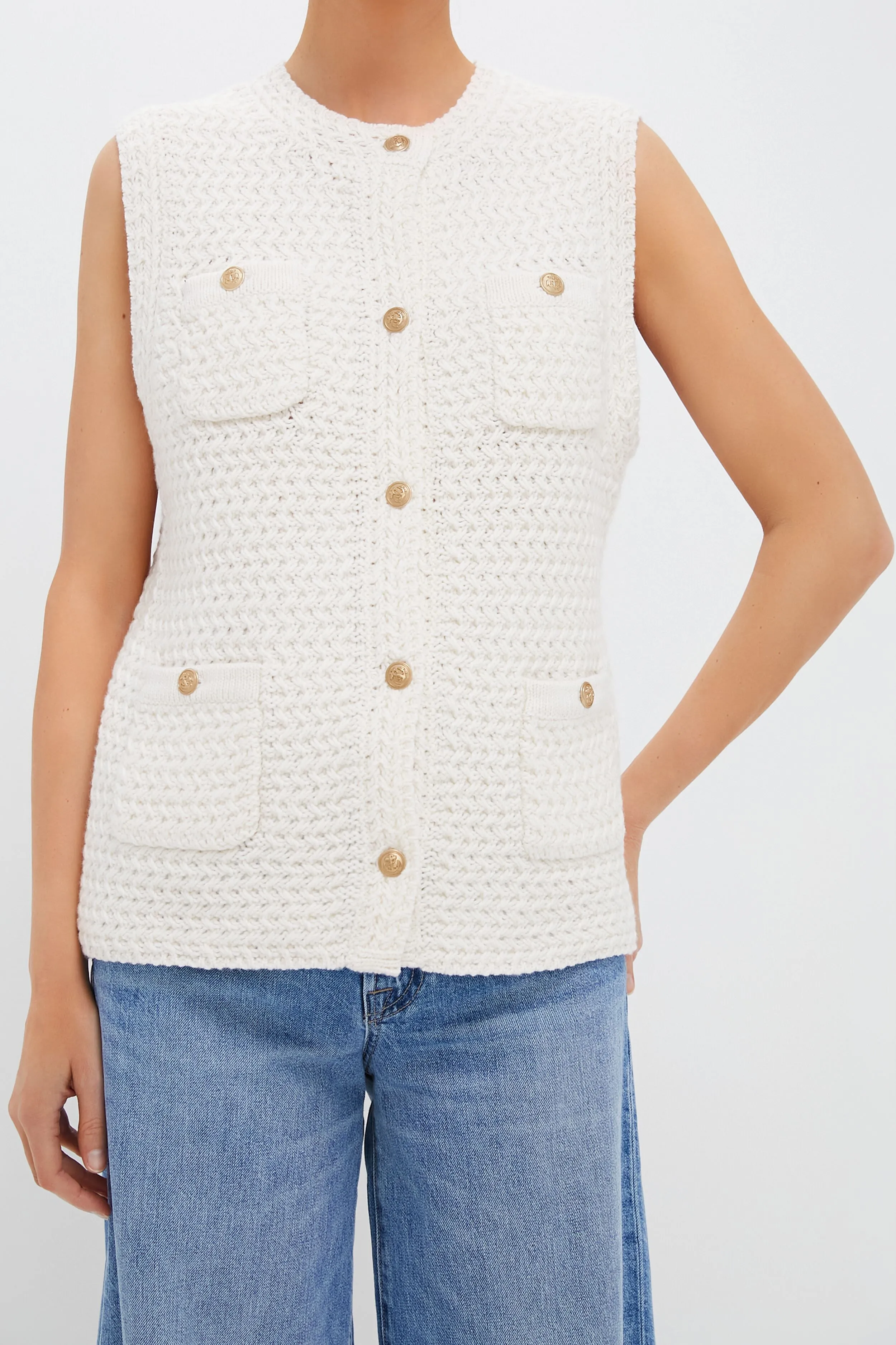 Ecru Elisabeth Sweater Vest