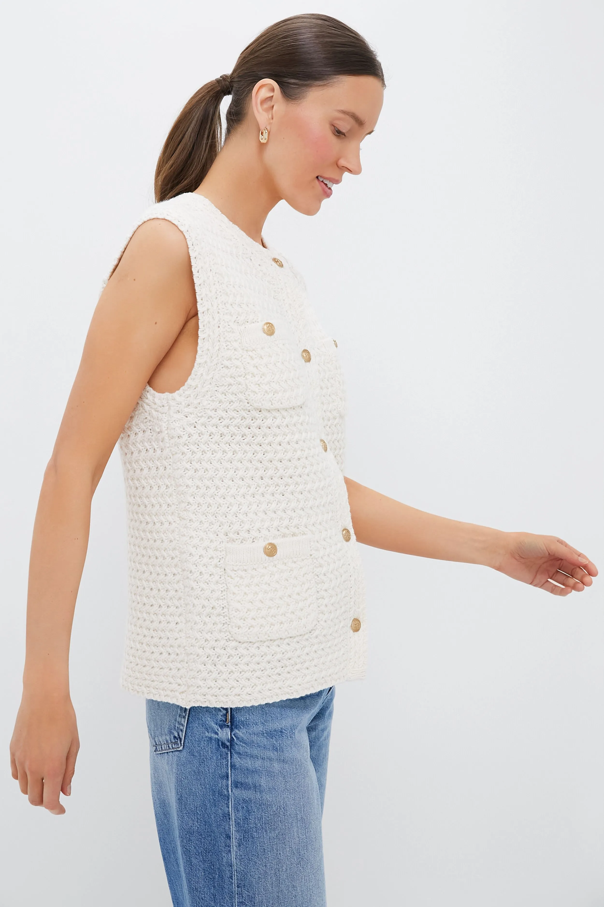 Ecru Elisabeth Sweater Vest