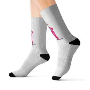 Edgy Chique Vibrant Sublimation Socks with Fun Design - Perfect Gift for Fashion Lovers