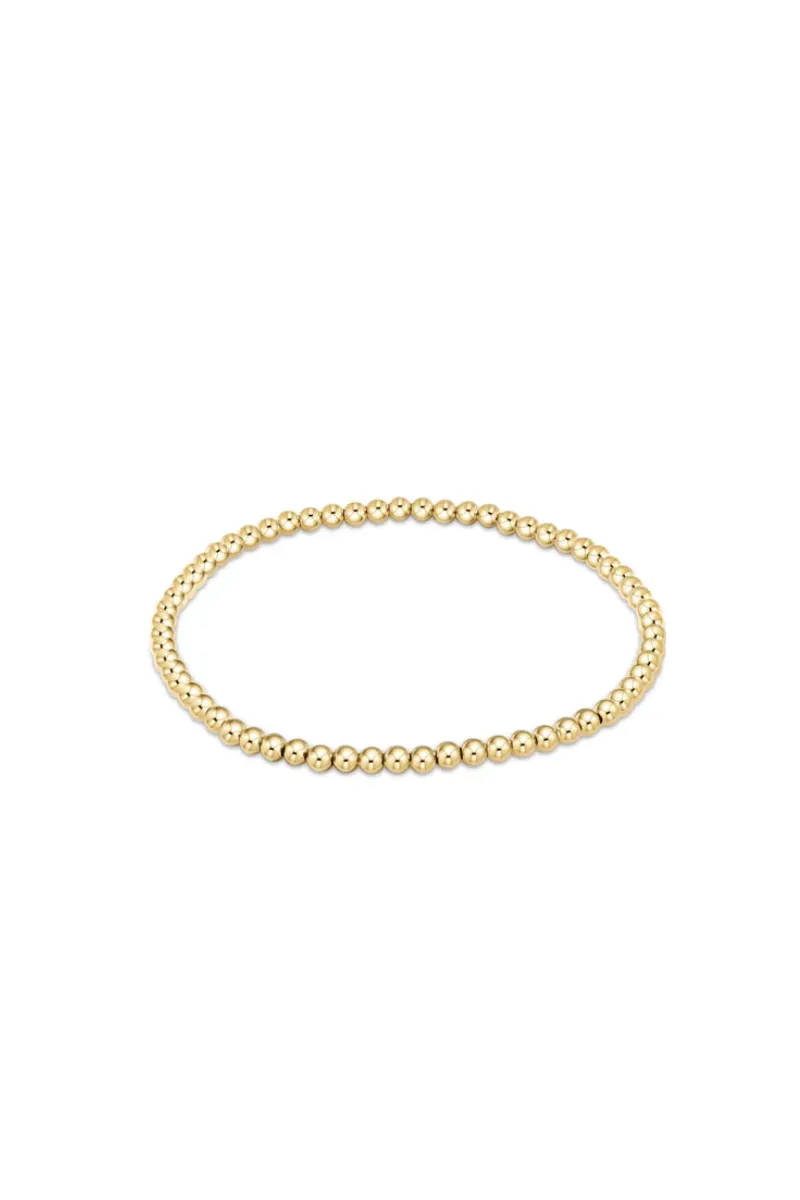 egirl Classic Gold 3mm Bead Bracelet