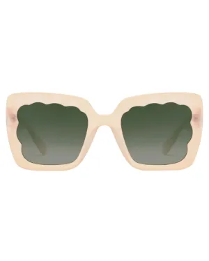 Elizabeth Sunglasses in Iridescent Blonde Mirrored