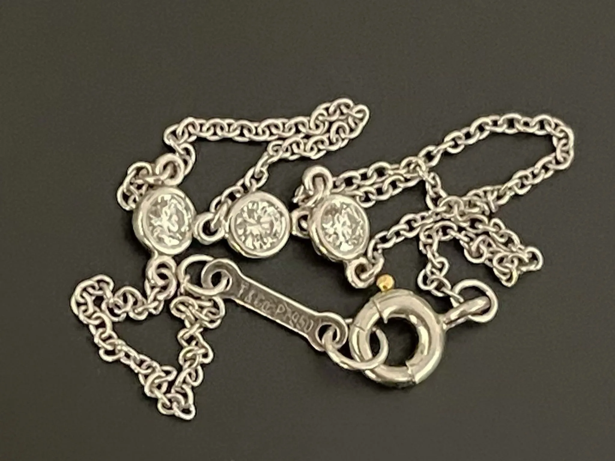Elsa Peretti Diamonds by the Yard Bracelet in Platinum