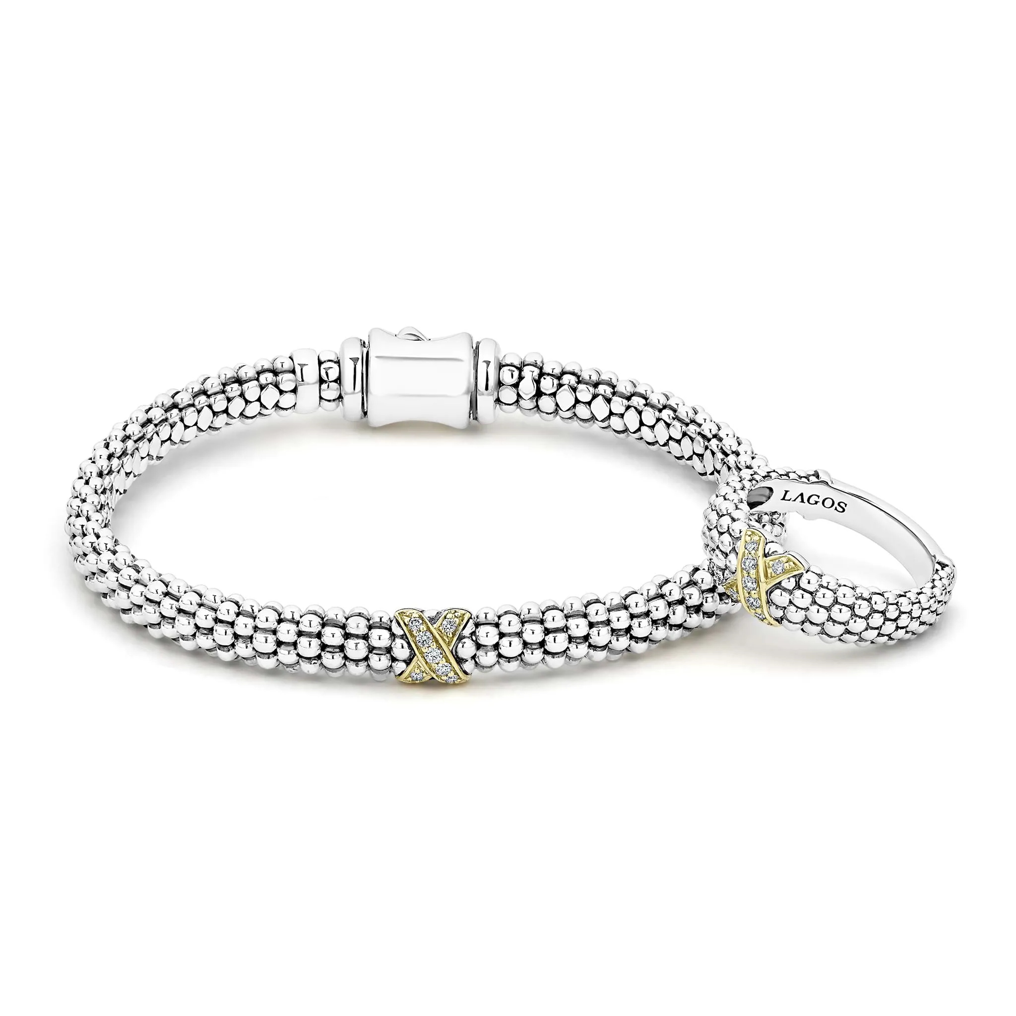 Embrace Two-Tone X Diamond Gift Set