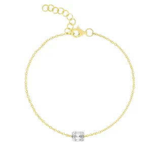 Emerald Illusion Chain Bracelet