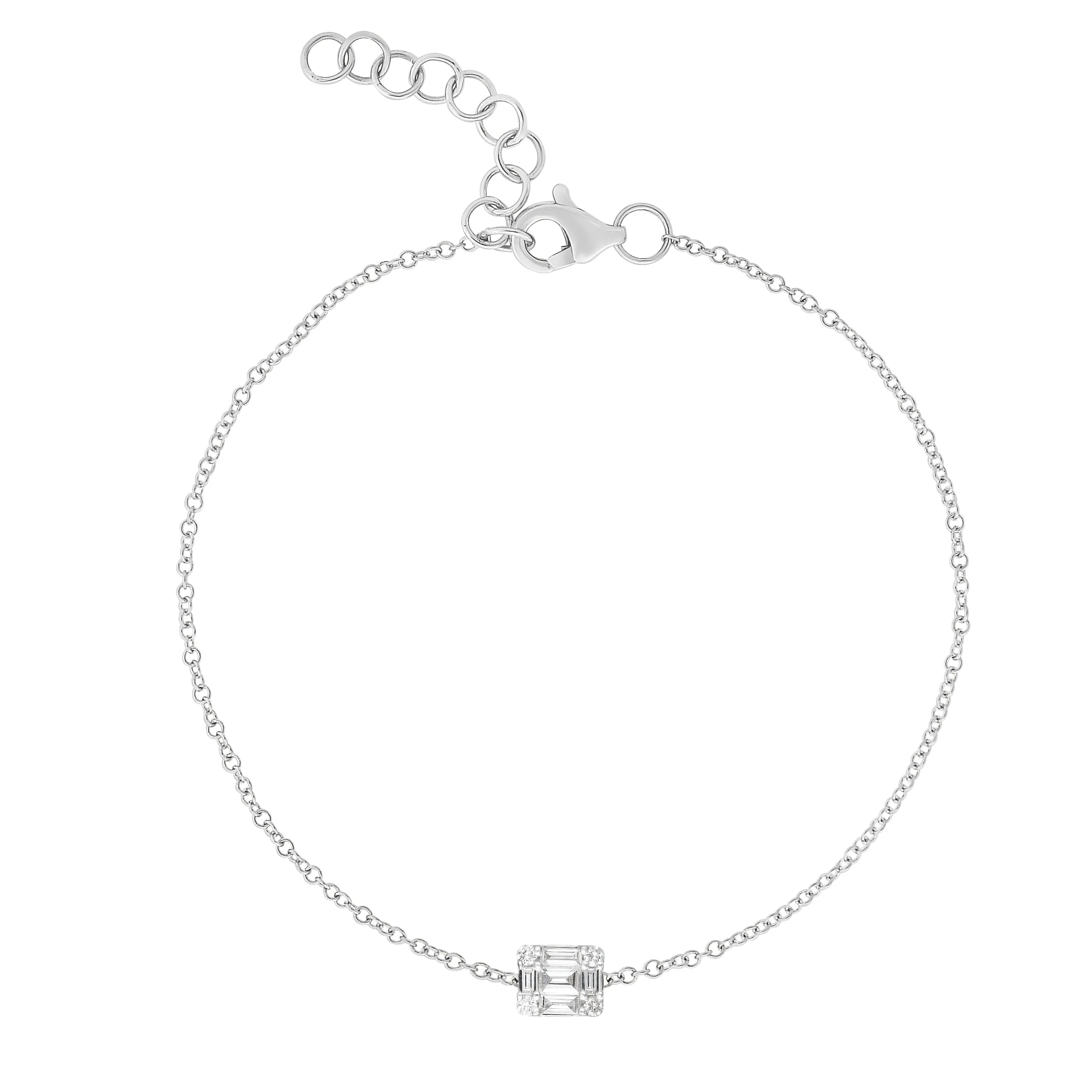 Emerald Illusion Chain Bracelet