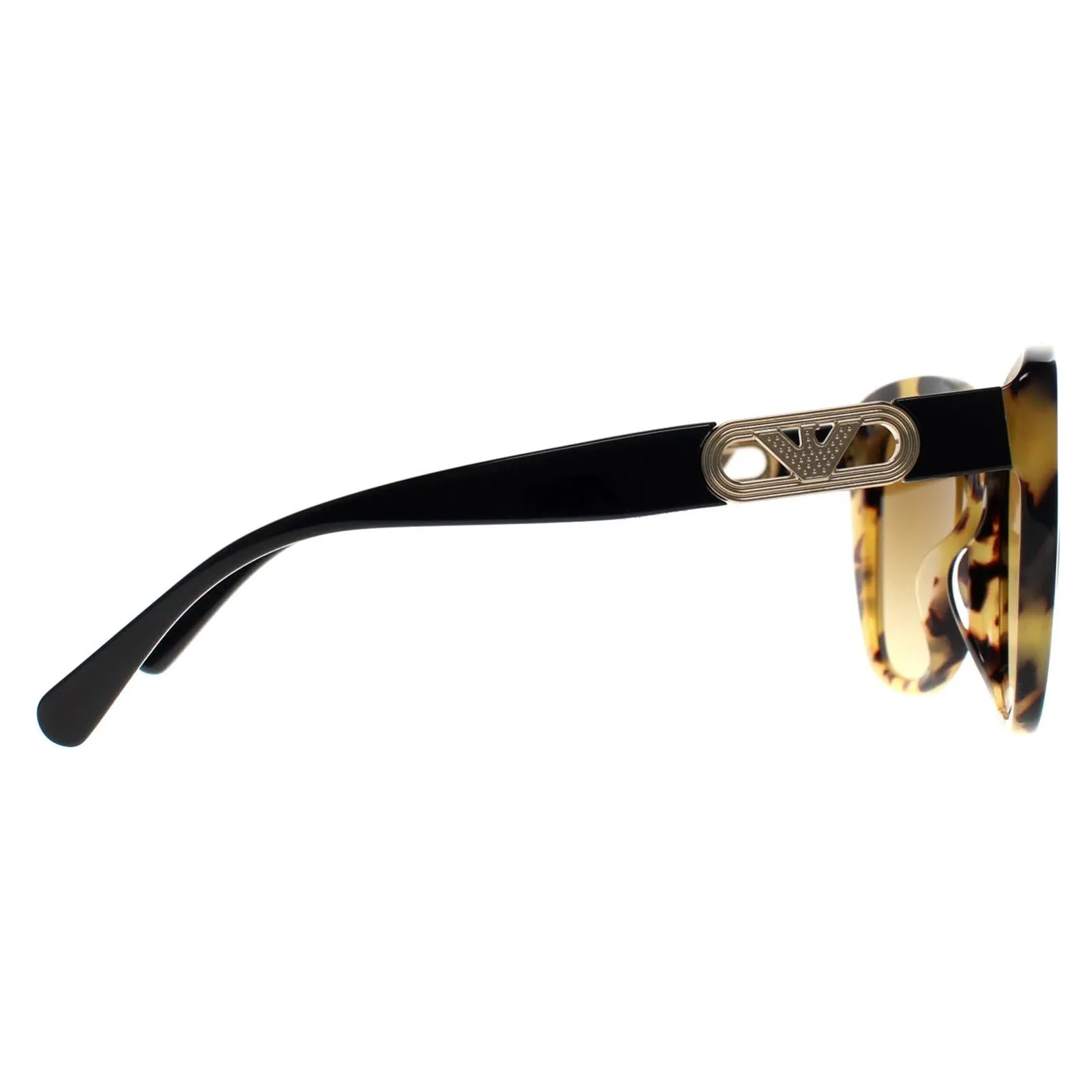 Emporio Armani Sunglasses EA4214U 60593B Shiny Yellow Havana Light Brown Gradient