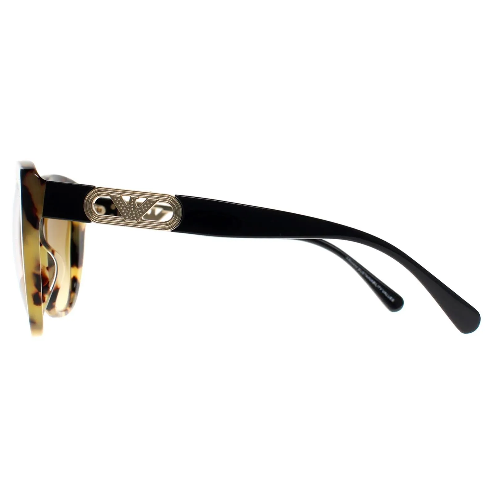 Emporio Armani Sunglasses EA4214U 60593B Shiny Yellow Havana Light Brown Gradient