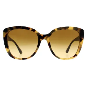 Emporio Armani Sunglasses EA4214U 60593B Shiny Yellow Havana Light Brown Gradient