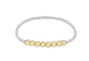 ENewton Classic Beaded Bliss 2.5mm Bead Bracelet - 5mm - Mixed Metal