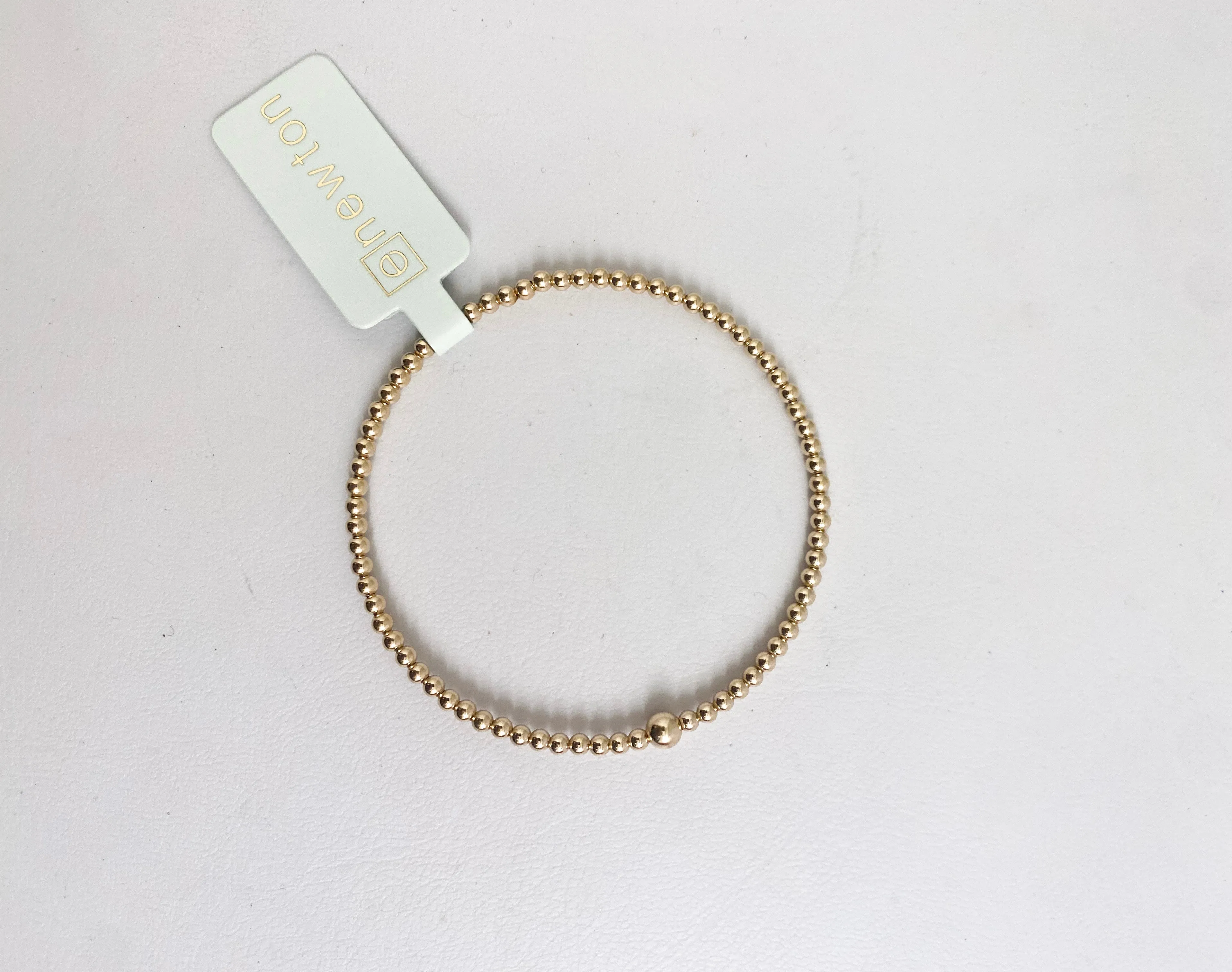 enewton | Classic Gold Bead Bangle - 3mm