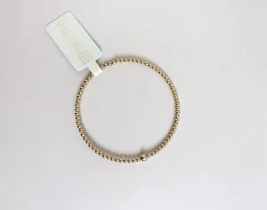 enewton | Classic Gold Bead Bangle - 3mm