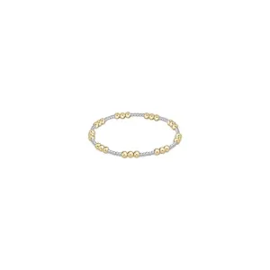 ENewton Classic Joy Pattern 4mm Bead Bracelet-Mixed Metal