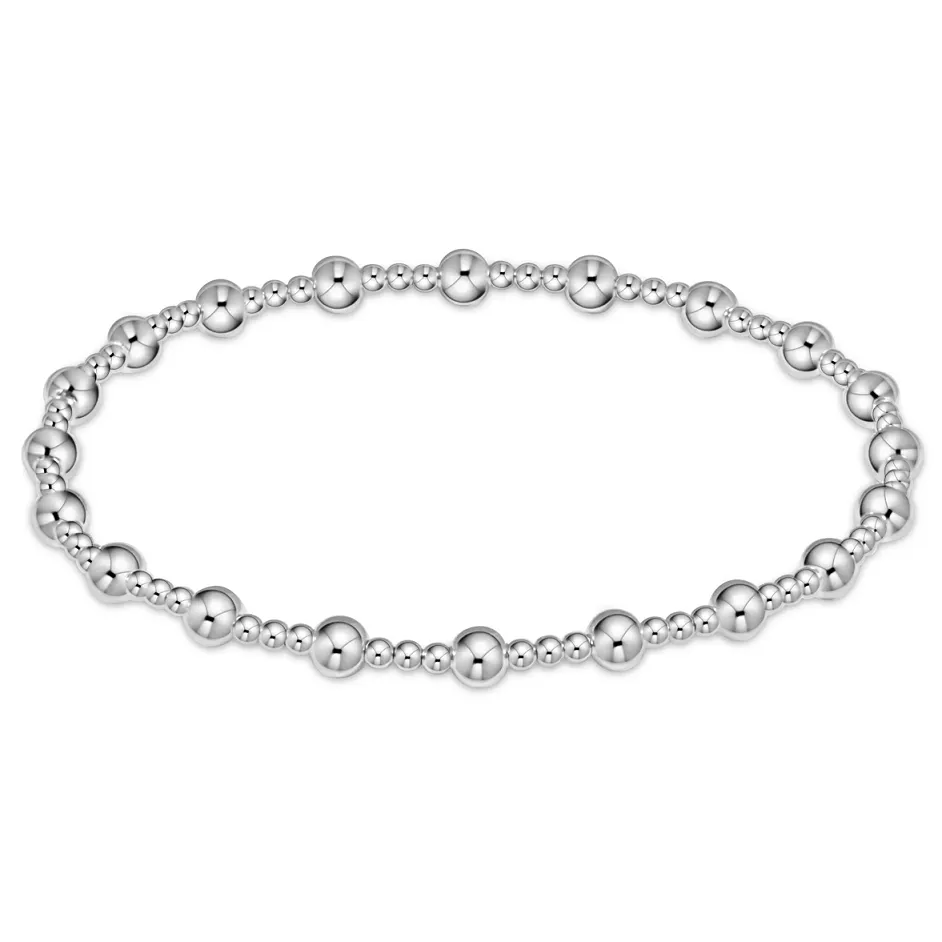 enewton Classic Sincerity Pattern 4mm Bead Bracelet Sterling
