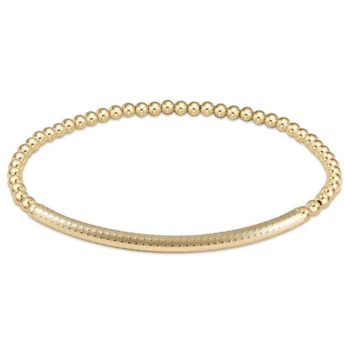 Enewton Extends - Classic BLISS Bar Textured 3mm Bracelet
