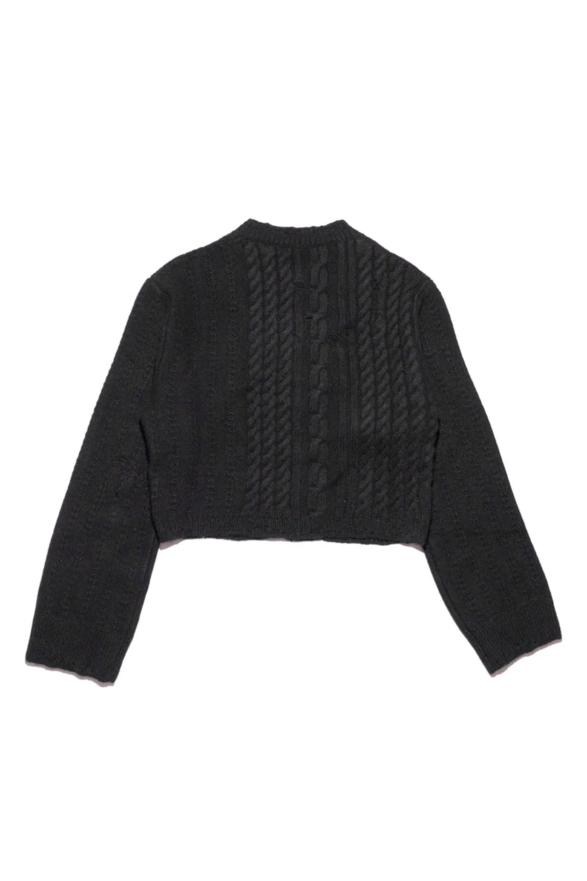 ENFANTS RICHES DÉPRIMÉS | CABLE KNIT CROPPED CARDIGAN