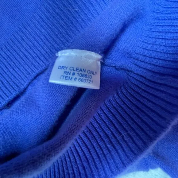 Enzo Mantovani Womens 100% Cashmere Sweater Medium Purple V-Neck Pullover Casual