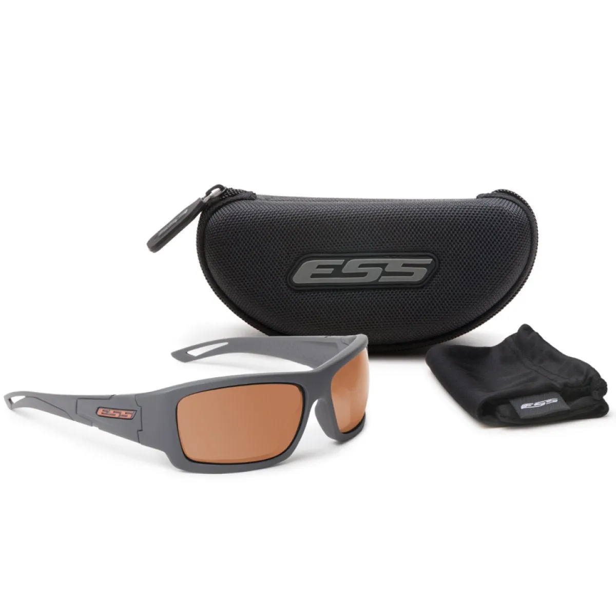 ESS Credence Sunglasses Gray Frame Mirrored Copper Lens