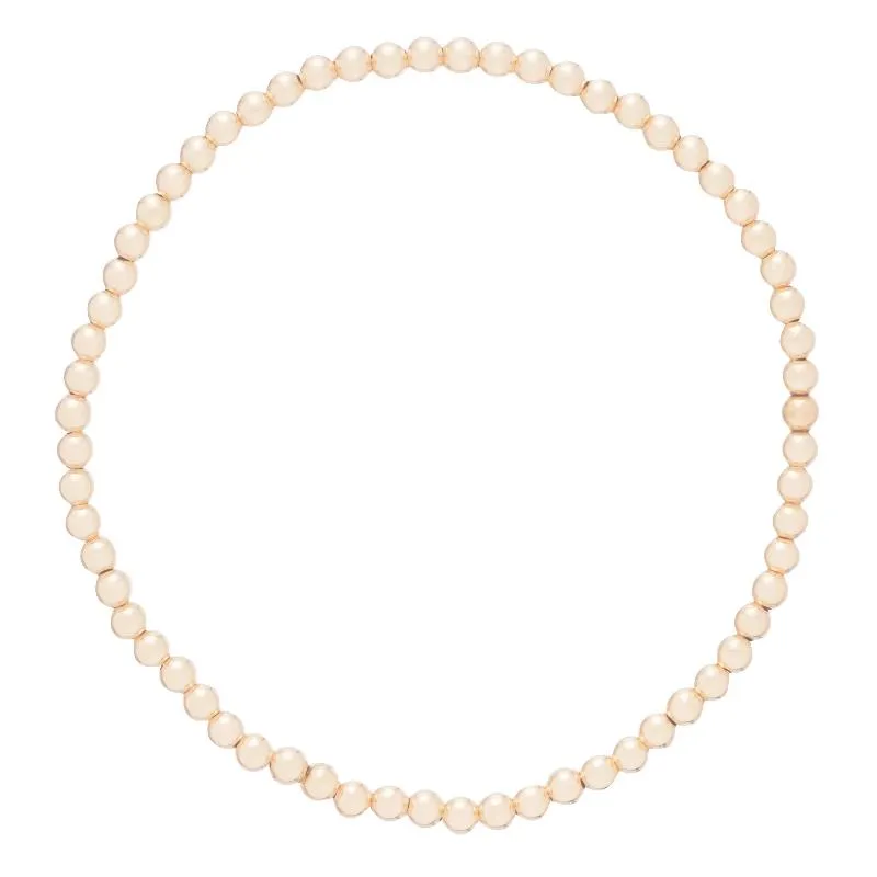 Extends - Classic Gold 3mm Bead Bracelet