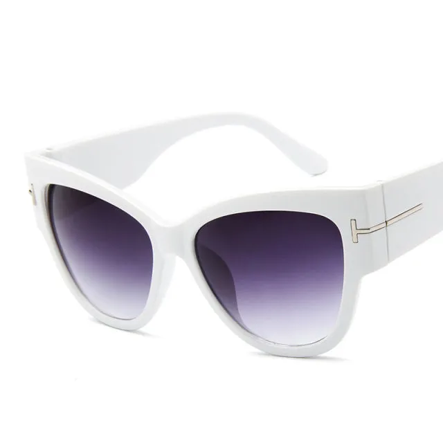 Fashion Cat Eye Women Sunglasses, Gradient Points Sun Glasses