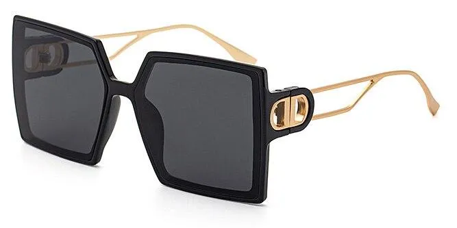 Fashion Protable Big Square Women Gradient Sunglasses