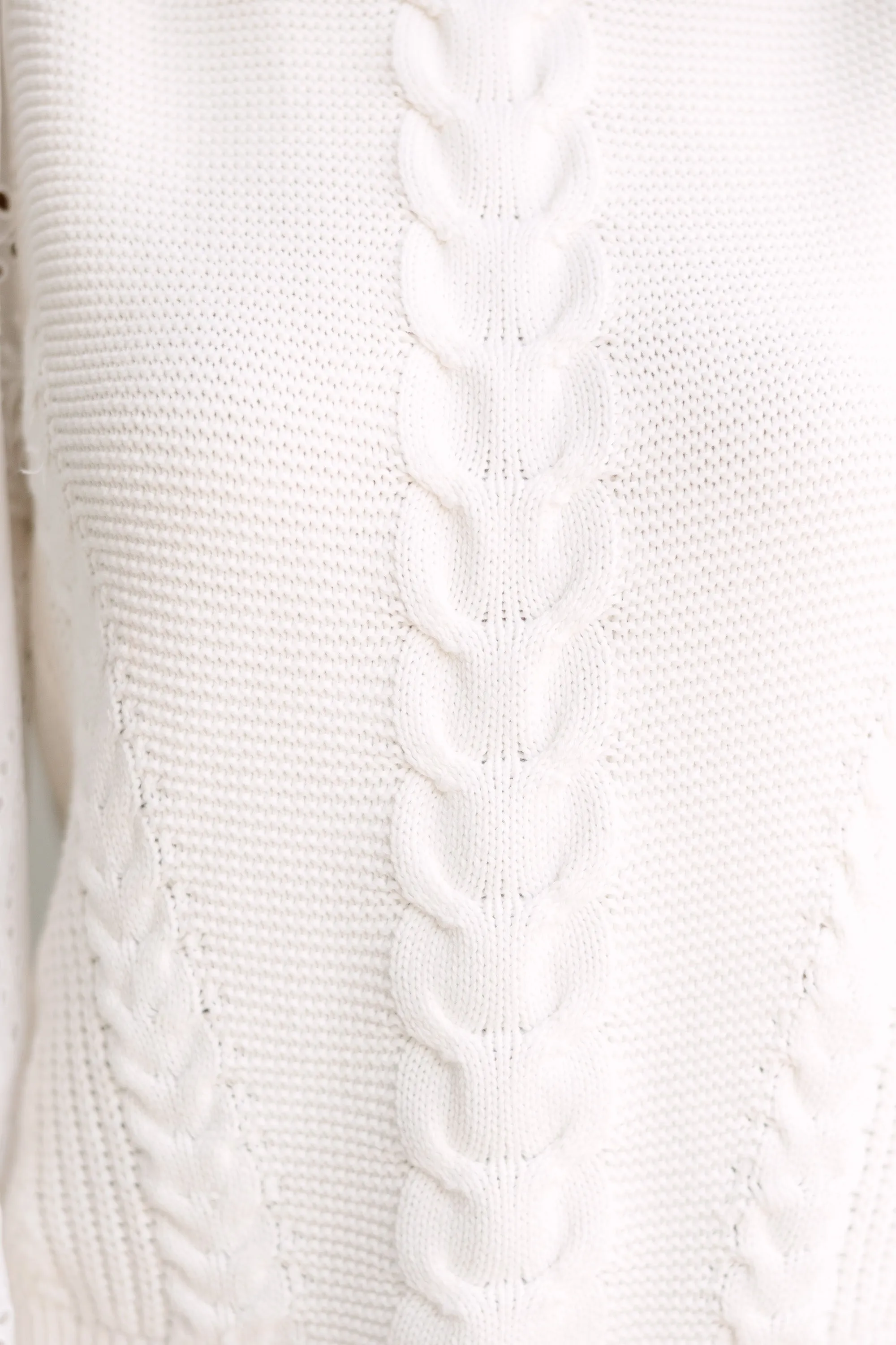 Fate: Heard About You WHite Eyelet Sweater