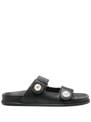Fayence leather sandals