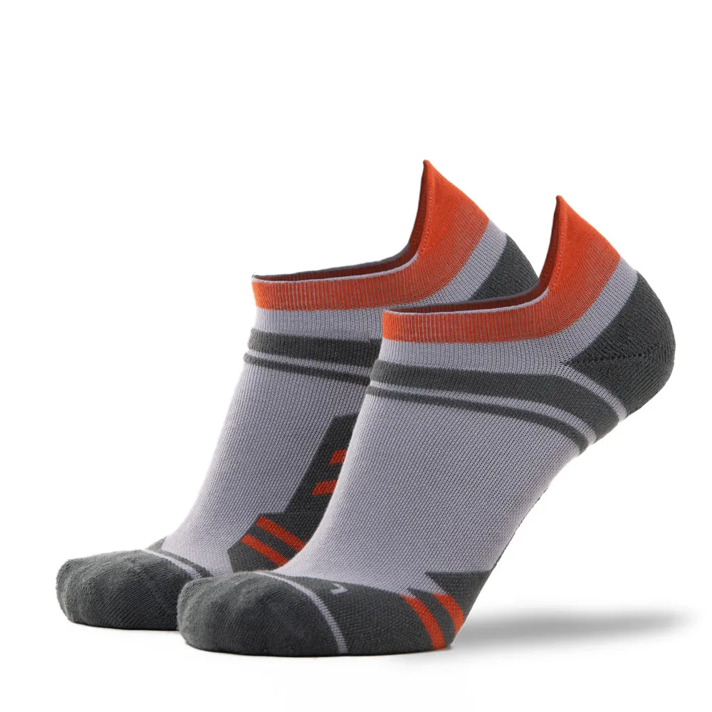 Feathered Runner - Ankle - Orange/Grey