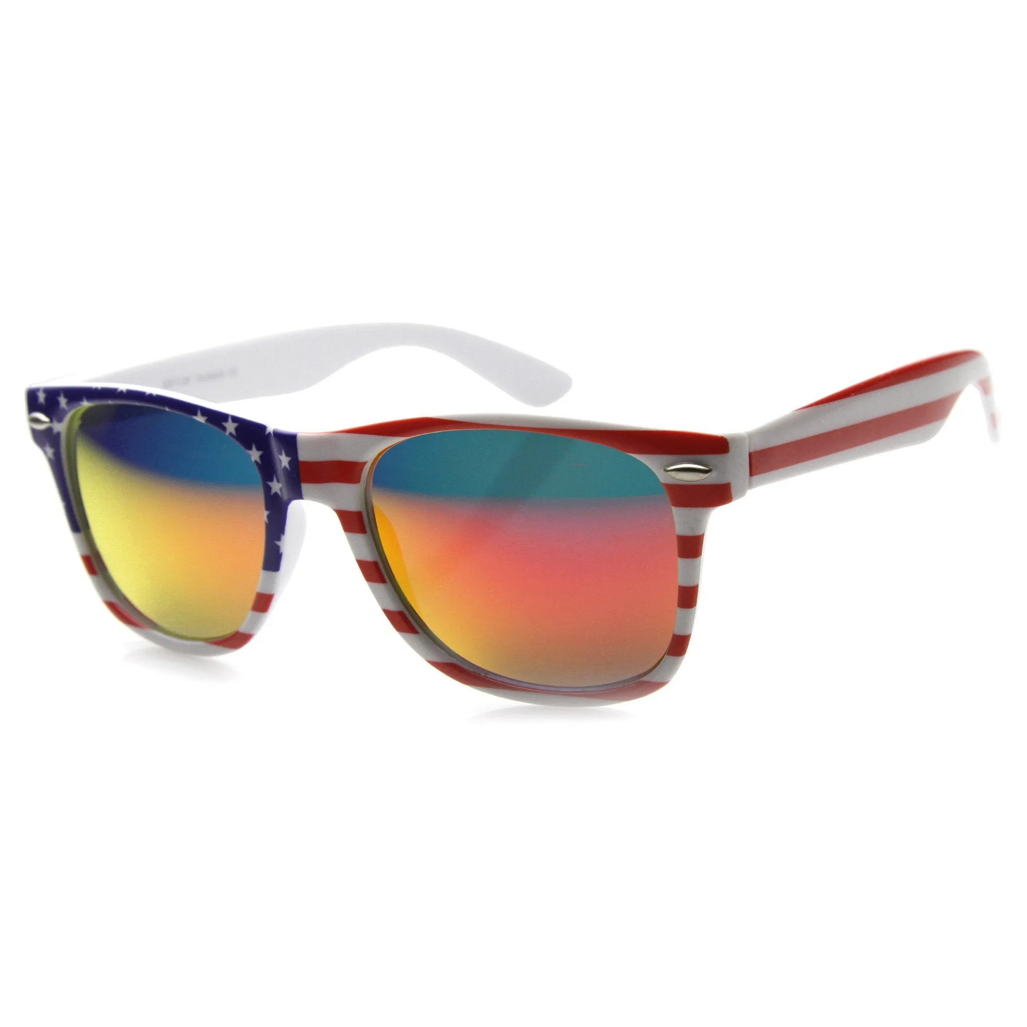 Festival USA Stars & Stripes Mirrored Lens Novelty Sunglasses 9960